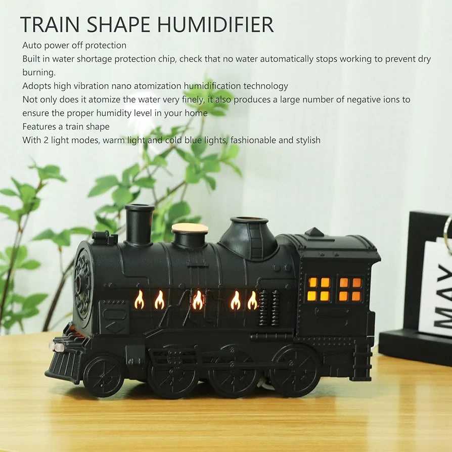 Difusor de Aceites Esenciales Humidificador en Forma de Tren
