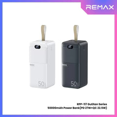 POWERBANK REMAX RPP-117  50000mAh PD+QC Fast Charging Power Bank(PD 27W+QC 22.5W)