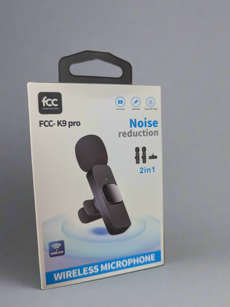 Micrófonos Inalámbricos FCC-K9 PRO | Mejora la calidad de sonido con la reducción de ruidos