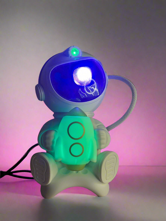 MINI Astronauta Proyector + Speaker Bluetooth cohete 🚀