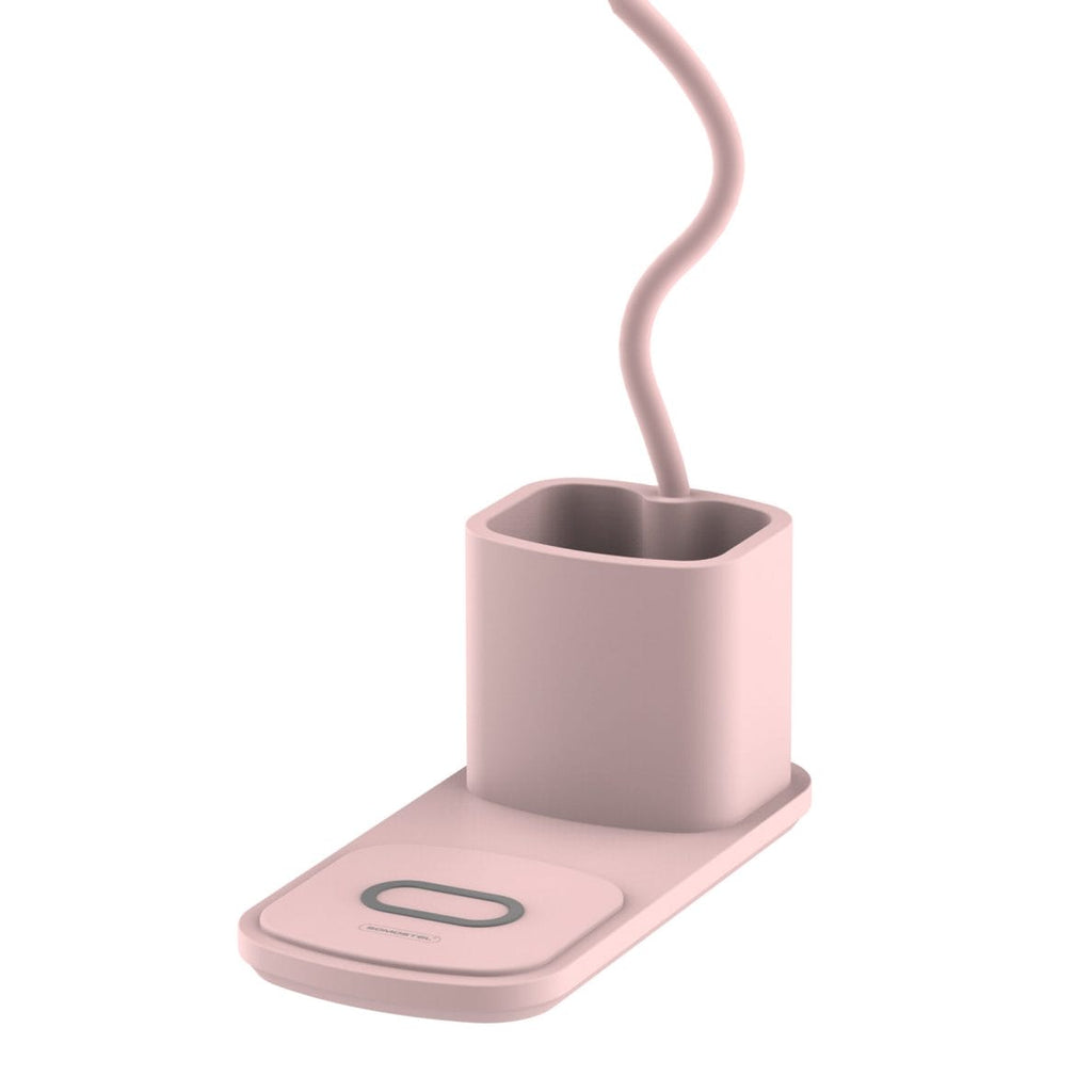 Lámpara de escritorio LED con cargador inalámbrico,puerto de carga USB