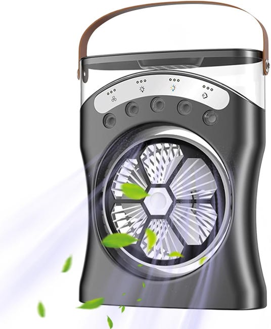 El Mata Sudor Pro Max - AIR COOLER RECARGABLE ( échale agua helada y disfruta de una brisa congelada )