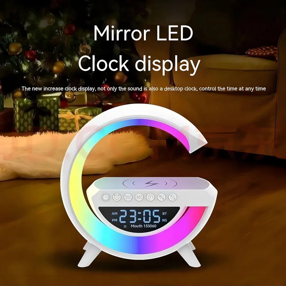 Lámpara LED 4 en 1 con Altavoz Bluetooth y Cargador Inalámbrico ✨