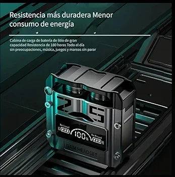 Auriculares Bluetooth M25 / Gaming 5.3