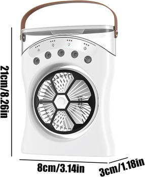 El Mata Sudor Pro Max - AIR COOLER RECARGABLE ( échale agua helada y disfruta de una brisa congelada )