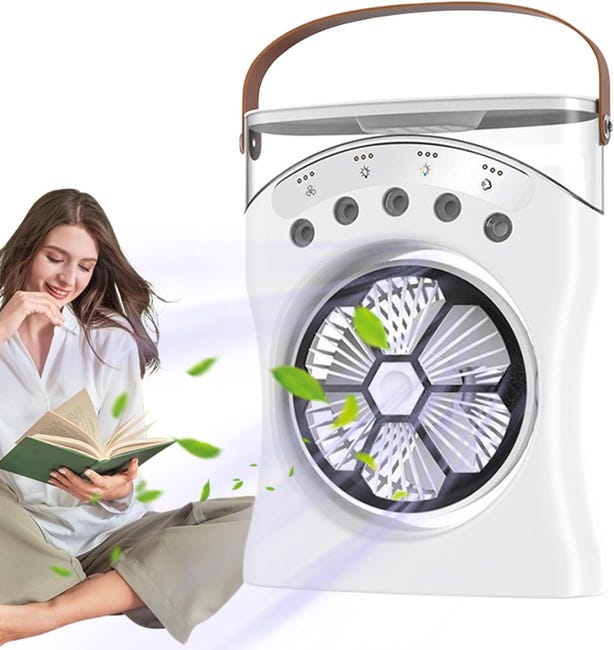 El Mata Sudor Pro Max - AIR COOLER RECARGABLE ( échale agua helada y disfruta de una brisa congelada )
