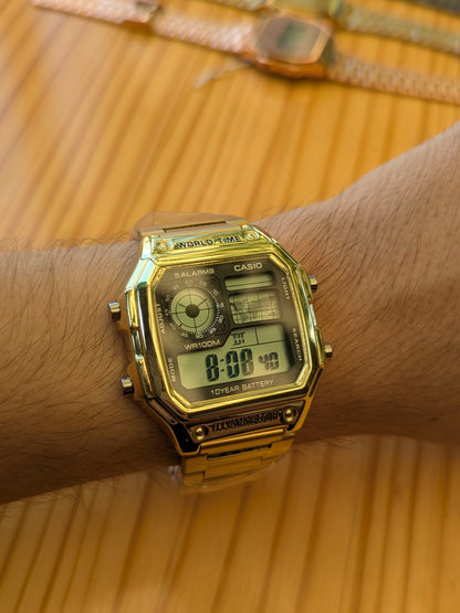 Casio Clasico Gold World Time