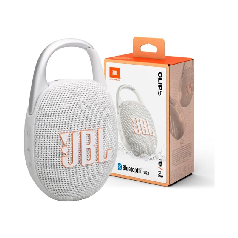 Speaker Bluetooth JBL CLIP 5 Blanco