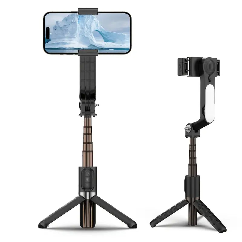 Gimbal A6 (Estabilizador de video y fotos) + luz les desmontable