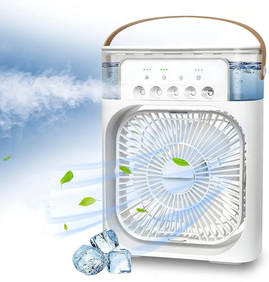 Ventilador Personal Aire Frio / Agrega hielo + agua helada ❄️