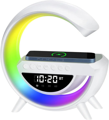 Lámpara LED 4 en 1 con Altavoz Bluetooth y Cargador Inalámbrico ✨